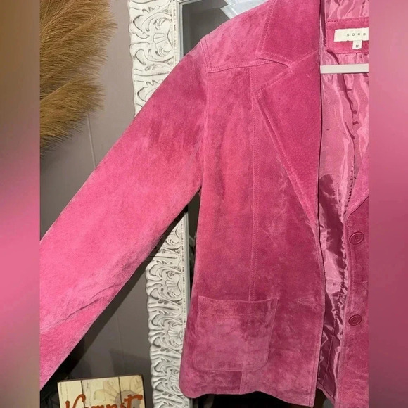 Sorbe • Pink Suede Jacket - Picture 3 of 12